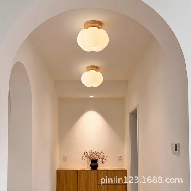 (001)Porch Light Concealed Ceiling Light Cream Style Corridor Light Living Room Nordic Balcony Light