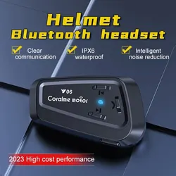 Y06 Motorcycle Helmet Bluetooth Headset IPX6 Waterproof Noise Reduction Small and Exquisite Integrating All Major Functions