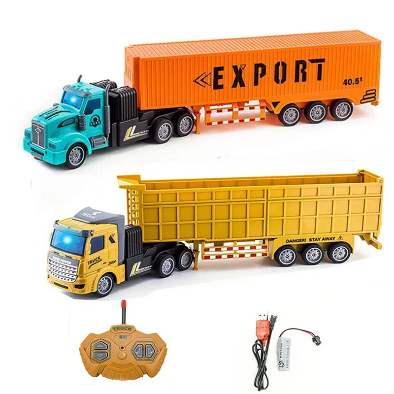 

RC Engineering Wireless Semi Trailer Heavy Transport Truck Dump Truck Boy Model Toys Gifts