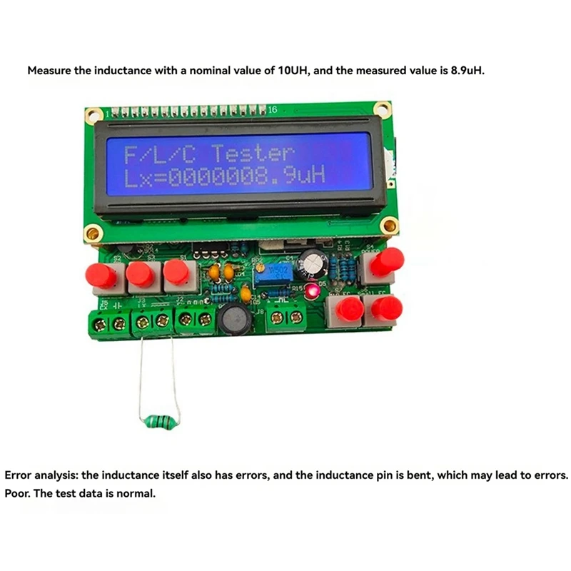 AC17-51 Single-Chip Microcomputer Inductance And Capacitance Frequency Meter DIY Electronic Kit For Welding Practice