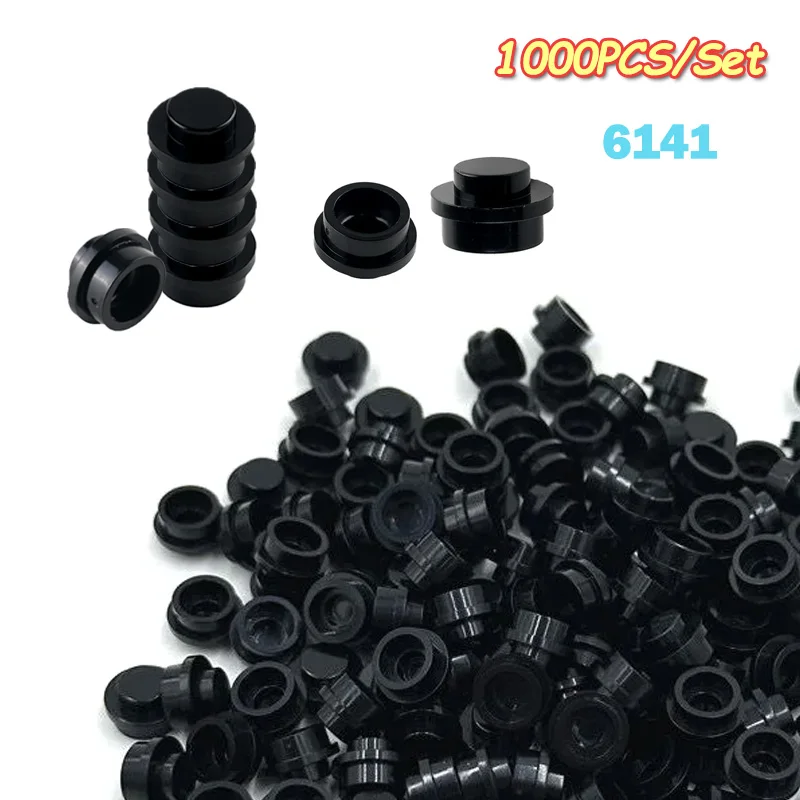 

1000 шт. 1x1 точечные собранные технологические строительные блоки, детали 6141 30057, тарелка с круглыми частицами, игрушка «сделай сам», MOC, маленькие кирпичи, аксессуары