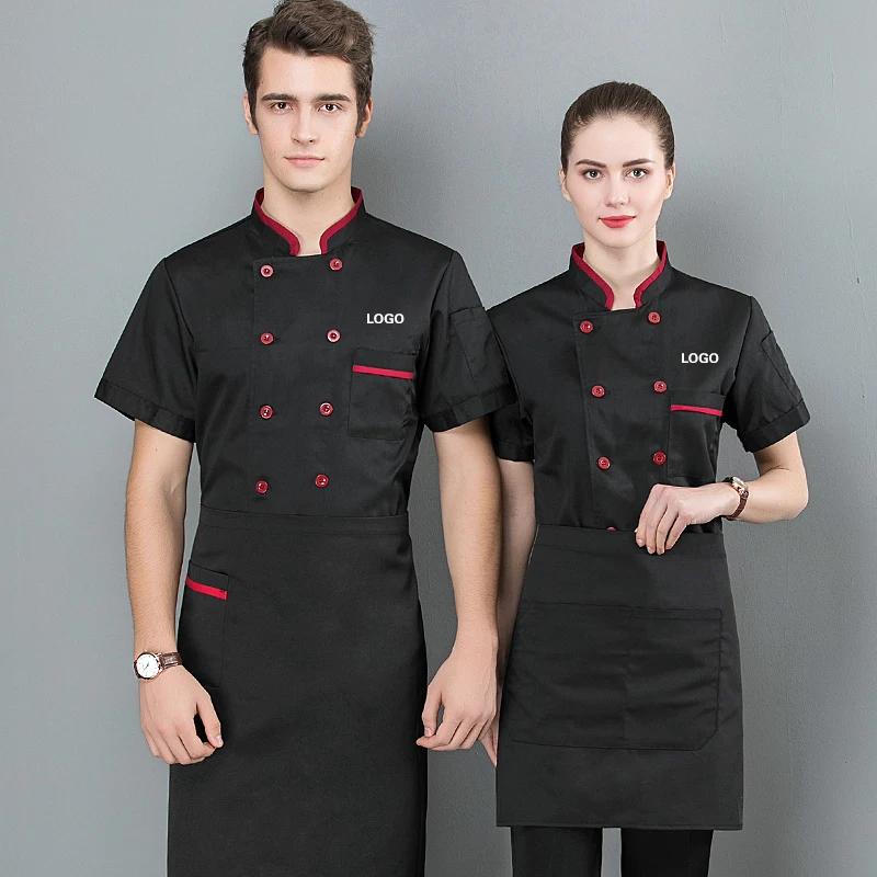 

Chef Uniform For Men Women With Logo Restaurante Personalized Cook Clothes Shirt Short/Long Sleeves Jacket Works Shirts Top Desi