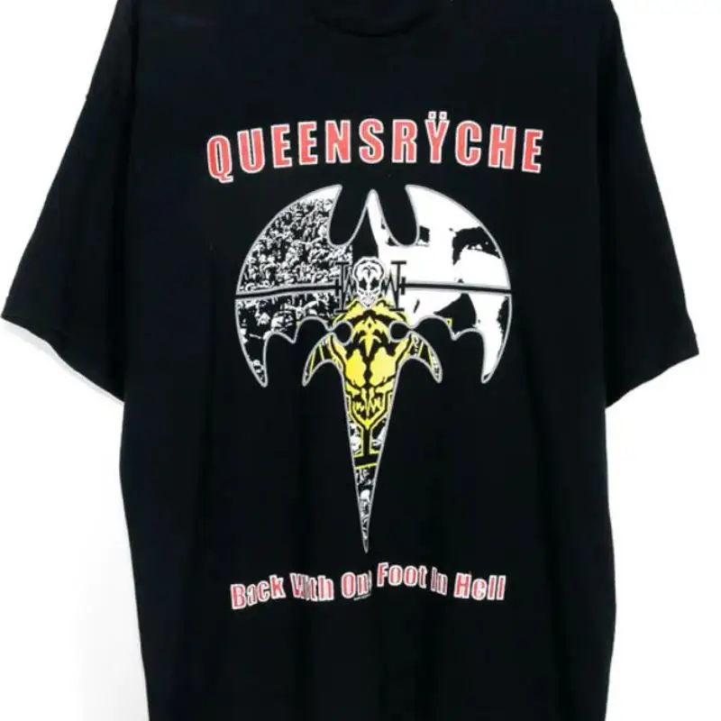 Queensryche espalda con un pie camiseta negra todas las tallas S a 5Xl Ll1177