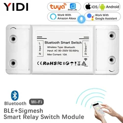 Tuya Smart Life Modulo relè interruttore intelligente compatibile Bluetooth Controllo punto singolo Telecomando wireless Sigmesh Alexa Google