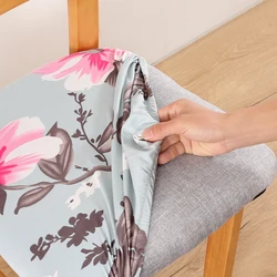 1pc floral printed chair cover slipcover for dining room ,chair seat cover for wedding banquet office chair protector