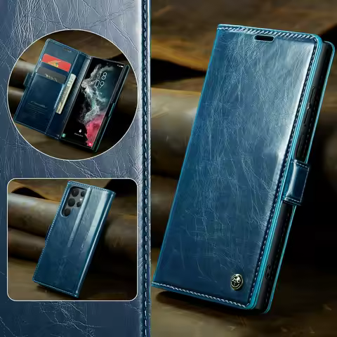 Leather Wallet For Samsung Galaxy S23 Ultra S22 S21 S10 S9 Plus FE Case For A12 A13 A22 A23 A32 A33 A51 A52 A53 A52S Flip Cover