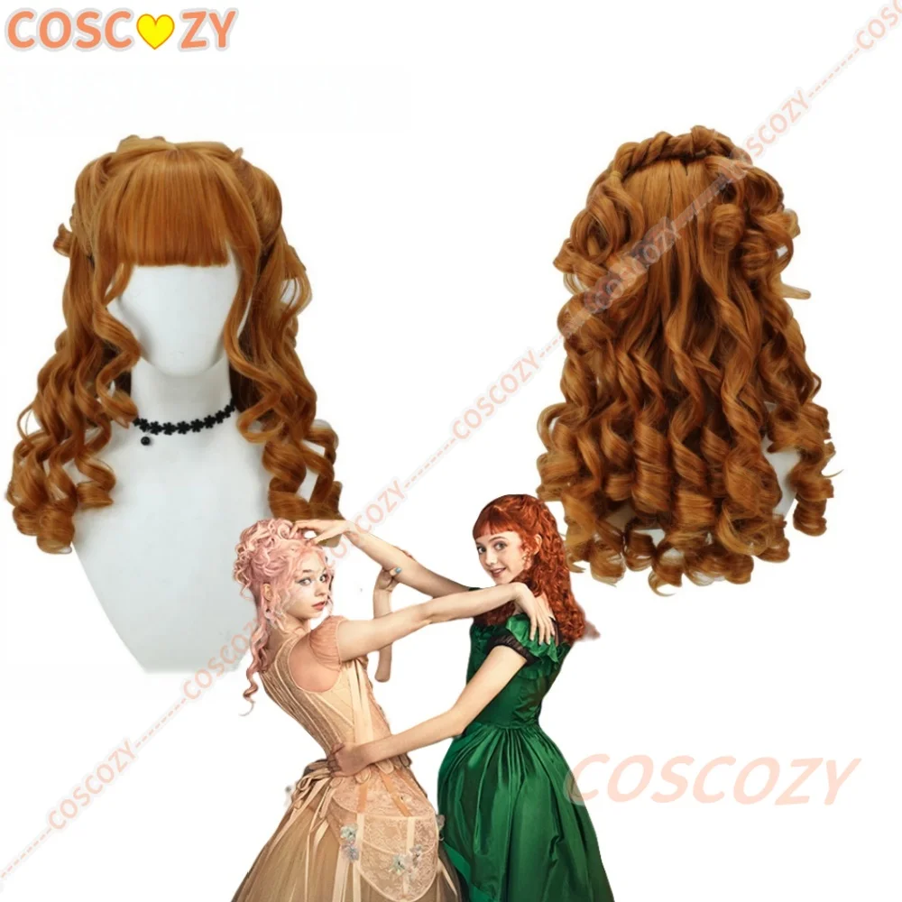 Prévente saison 2 Agnes brun cheveux bouclés fête d'halloween femmes filles fibre de cheveux synthétiques personnalisé Anime perruques