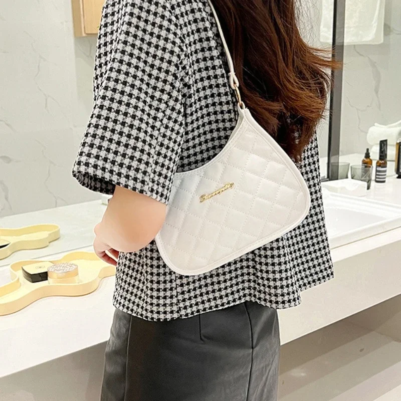 Women's Underarm handbags Simple Diamond-shaped Checkered Crossbody Bag Fashion Hundred Shoulder  Women's Crossbody Bag