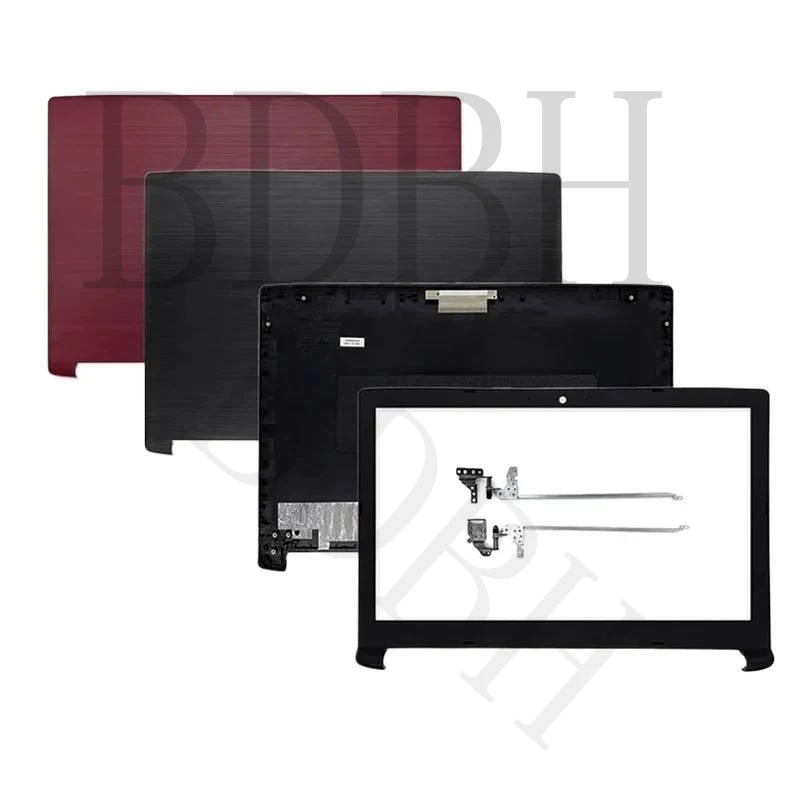 Nouveau pour Aspire A515-51 A315-41 A315-53 A315-53G A515-51G – Charnières de couvercle arrière LCD et cadre avant noir pour ordinateur portable AM28Z000100