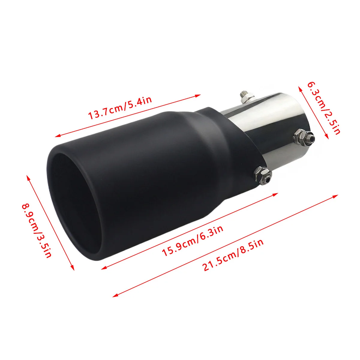 Car modification exhaust pipe with multi-directional adjustable tailpipe tailpipe nozzle decorative cover tailpipe
