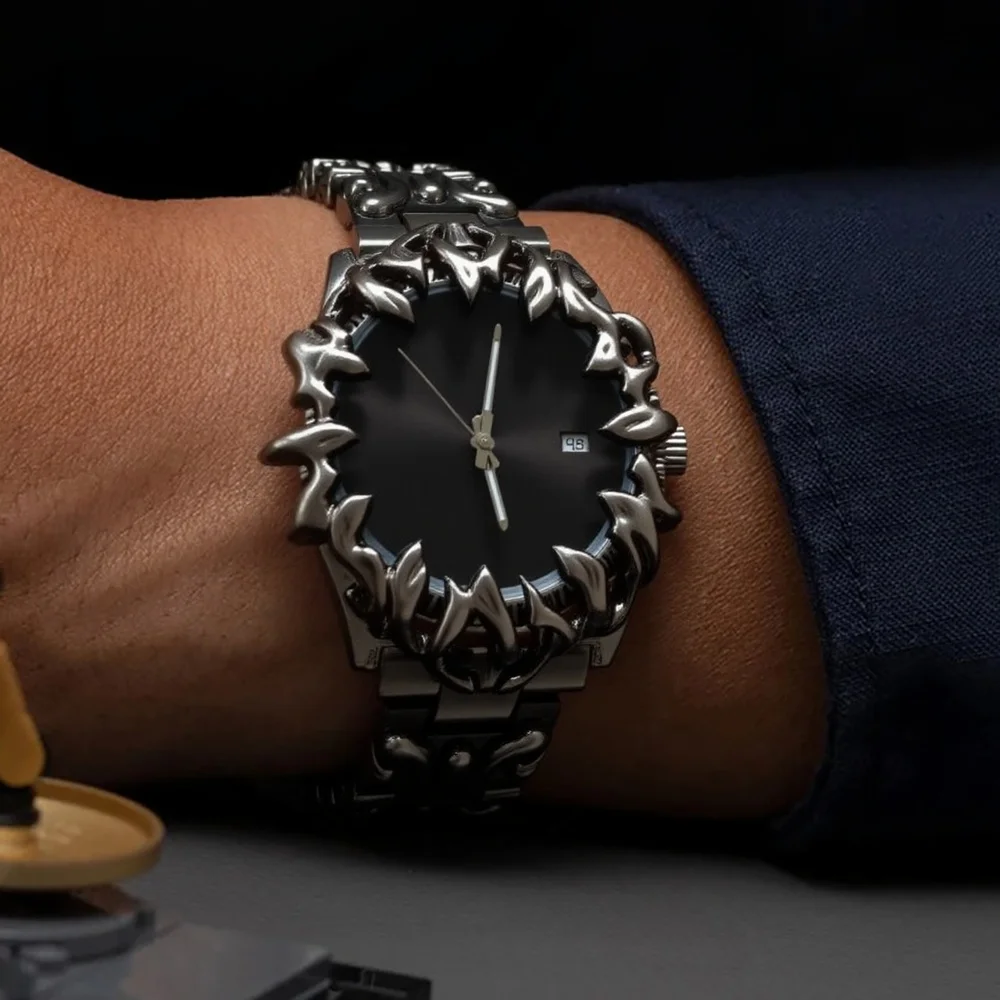 

Креативные антикварные алебастровые кварцевые часы AAA, мужские часы с когтями дьявола, персонализированные Y2k, высокое качество, оригинальные унисекс, средневековые уникальные часы