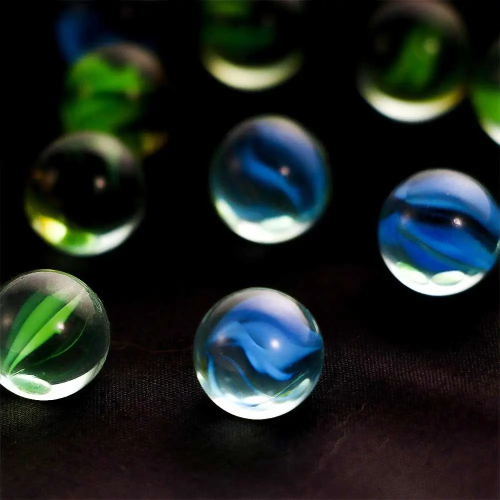 Home Decor Fish Tank Colorful Pinball Machine Run Game Solitaire Toy Machine Beads Glass Ball Bouncing Ball Glass Marbles