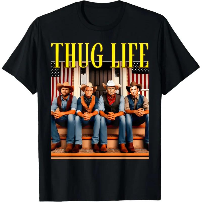 

2024 Thug Life Trump Vance Kennedy Elon T-Shirt