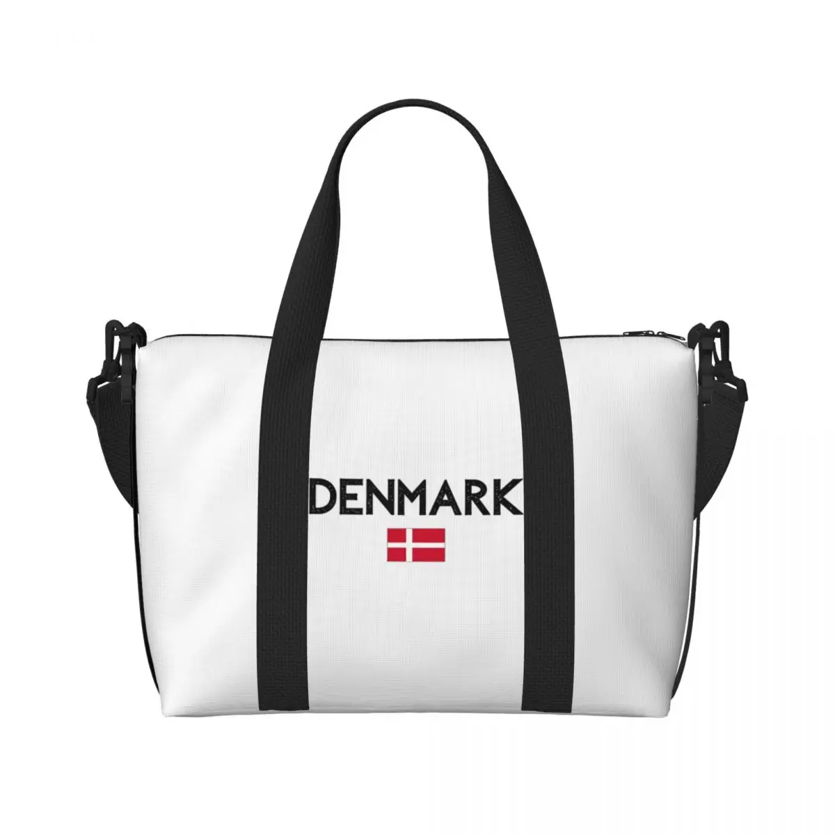 

Flag Of Denmark Travel Bag Yoga Gym Bag Men's Pattern Large Capacity Funny Sports Fitness BagsPolyester Handbags