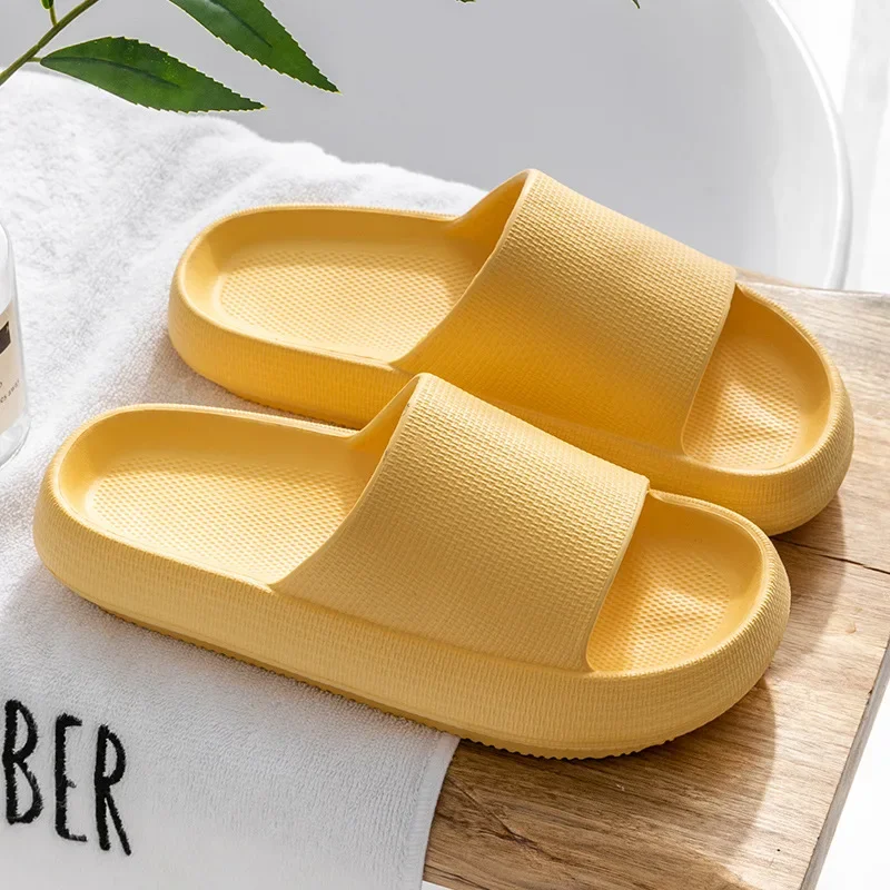 

Summer Cloud Women Slippers Indoor Home Casual Soft Soled Flip Flops Bathroom Anti Slip Sandals Outdoor Men Beach Slides Shoes