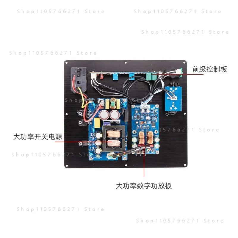 TPA3255 Subwoofer Active Speaker Amplifier Board Integrated Heat Sink Burn-Grade Capacitor Advanced Inductor