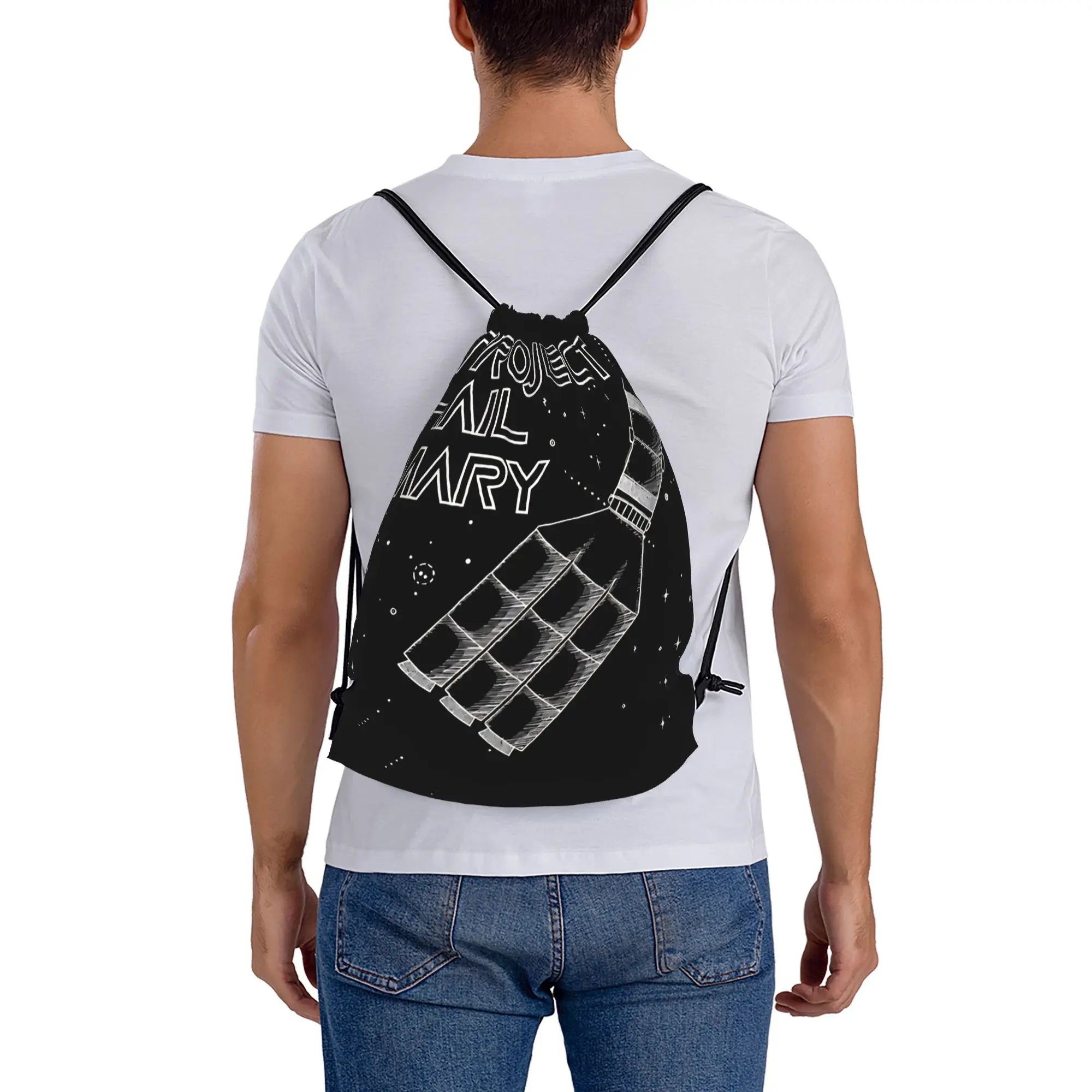 Project Hail Mary 2026 Drawstring Bag  AMAZE AMAZE AMAZE Fashion Folding Sackpack String Bags Women Football Gym Backpacks