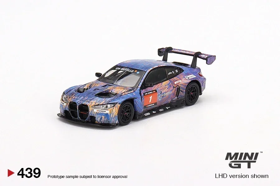 MINI GT 1:64  BMW Alpina B7 Blue Metallic MGT00471-CH 566 M4 M-Performance (G82) Collection Car Model Toys Ornaments