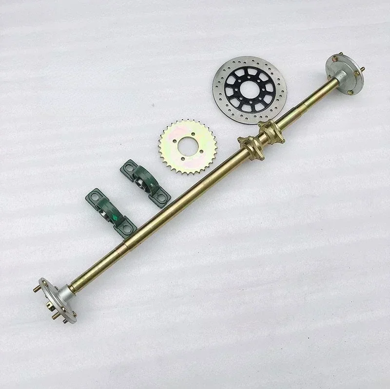 Homemade Thickened Rear Suspension Kit Kart Modification Accessories 1.04 Rear Axle With 530 Sprocket