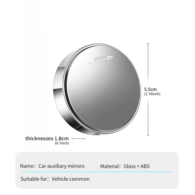 Car Auxiliary Blind Spot Mirror HD Convex Rearview Mirror For MINI R56 F54 F57 R70 JCW F60 F55 John Cooper Works - view 6