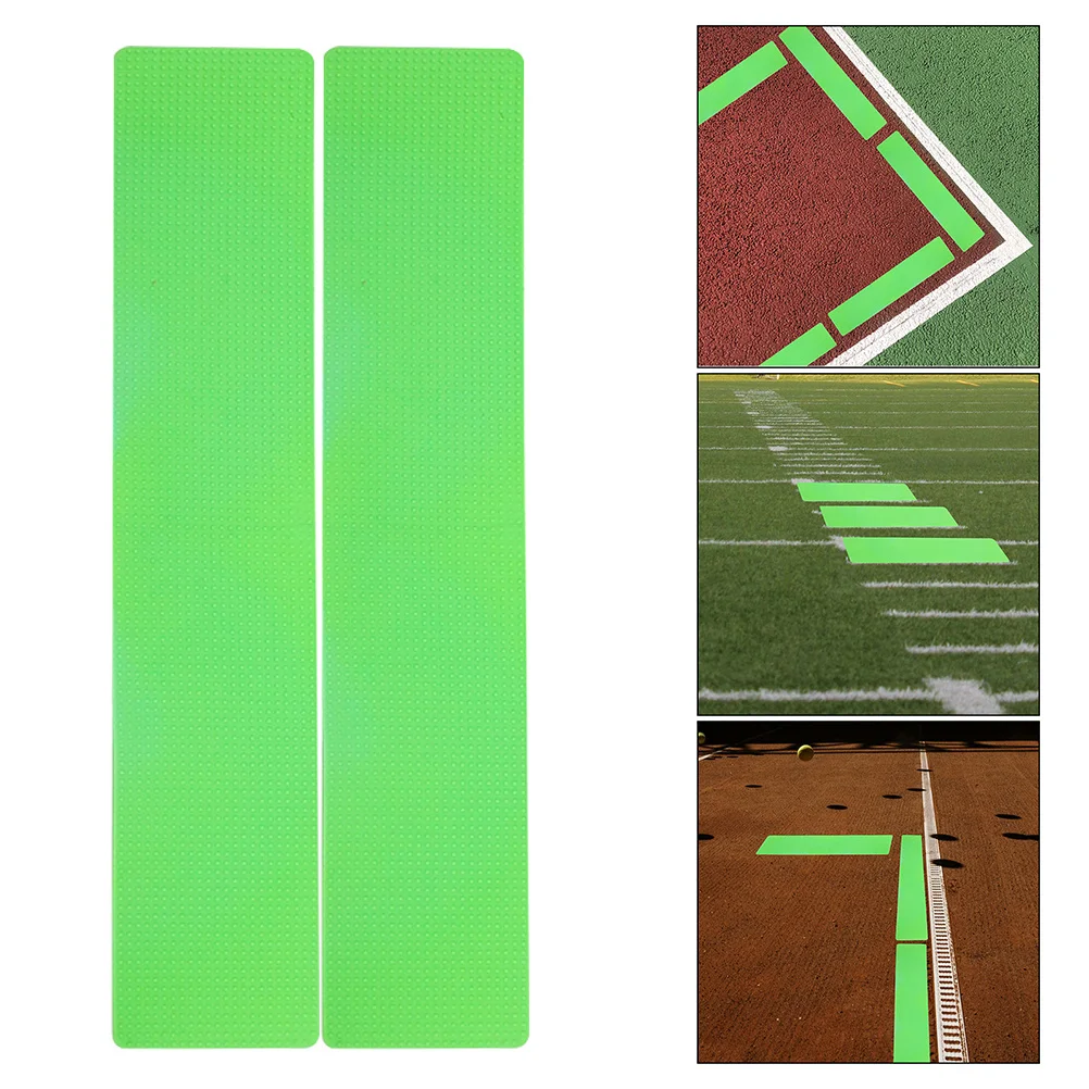 

6Pcs Spot Markers for Sports Courts Flat Rectangular Design Easy Install Temporary Court Lines for Pickleball Volleyball