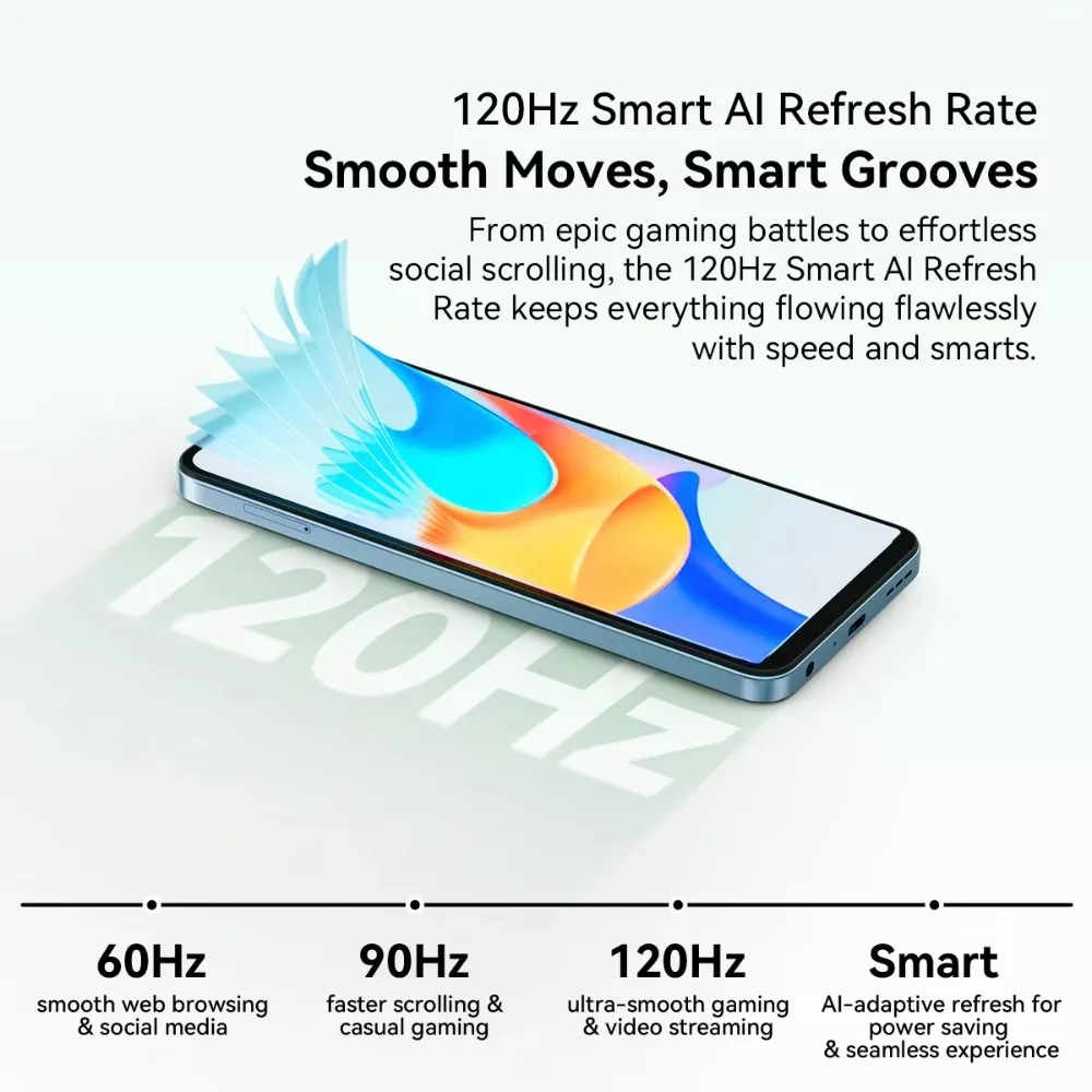 Blackview OSCAL TIGER 8 5G AI Ultra-thin Rugged Phone 6.88 " HD+ 120Hz 8GB+128GB 5000mAh 18W Charging 16MP Smartphone Android 15