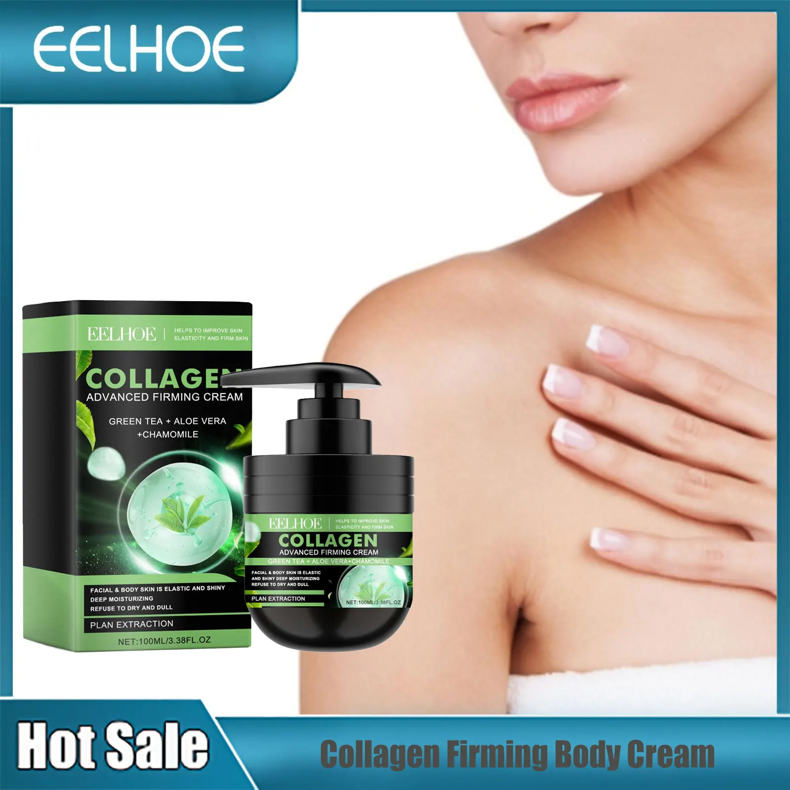 

EELHOE Collagen Whitening Cream For Body Firming Bleaching Moisturizing Buttock Body Firming Cream Body Lotion Woman Skin Care