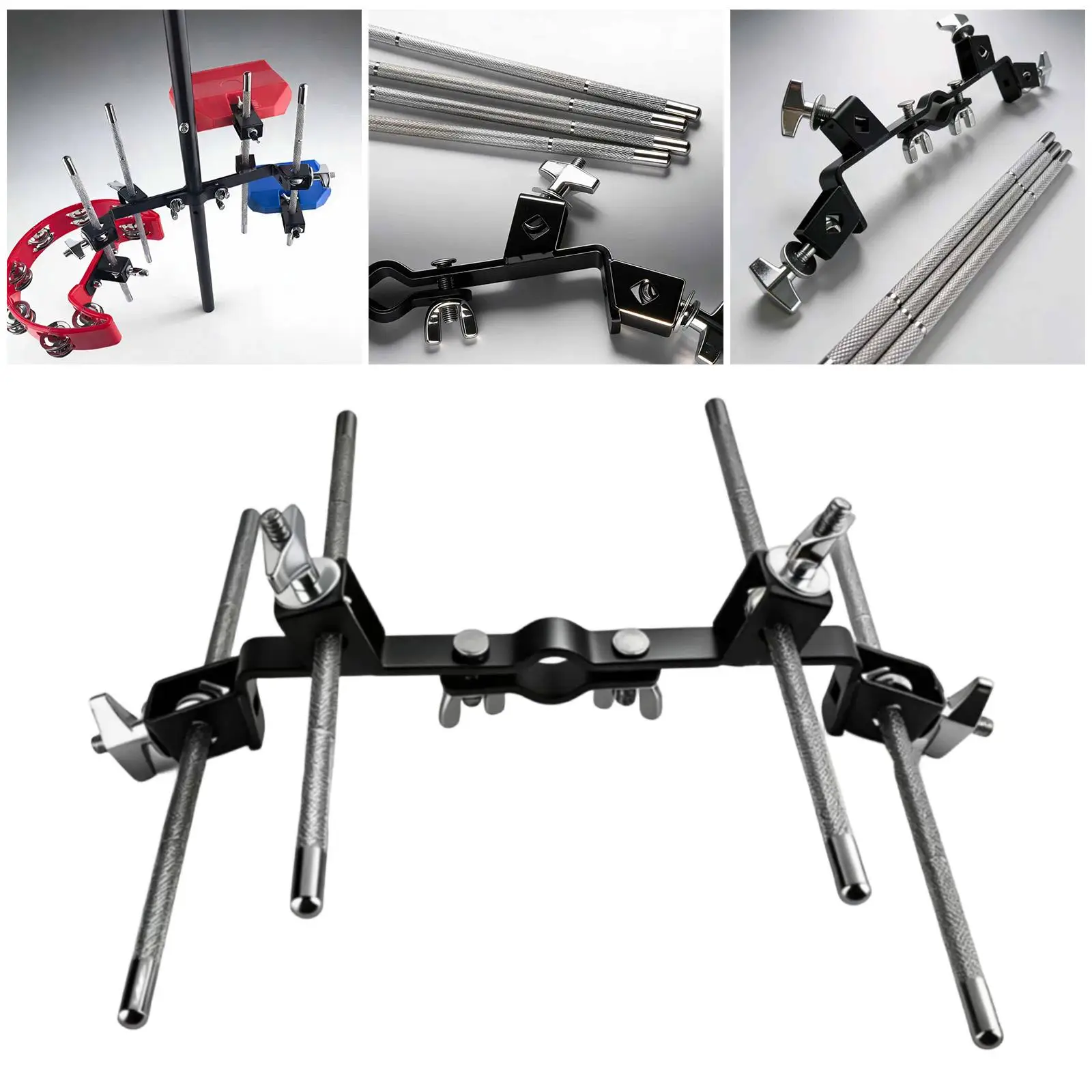 Percussion Instrument Clamp Drum Rack Drum Set Extension Multifunctional Mount Holder for Professional Drummer