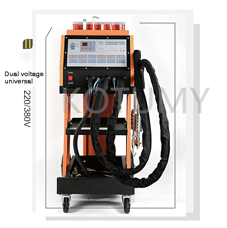 220V/110V 21KVA Automobile Lamiera Saldatrice Doppia Pistola Doppia Tensione Attrezzature per la Riparazione del Corpo Punto Saldatore per Auto