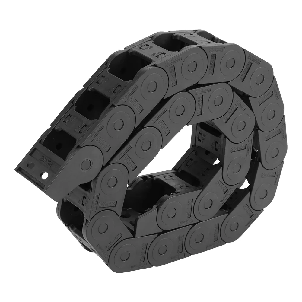 Drag Chain Energy Chain Wire Carrier 100cm 25 x 38mm Nylon Open Both Side Wire Carrier Drag Chain Engraving Machine Accessory