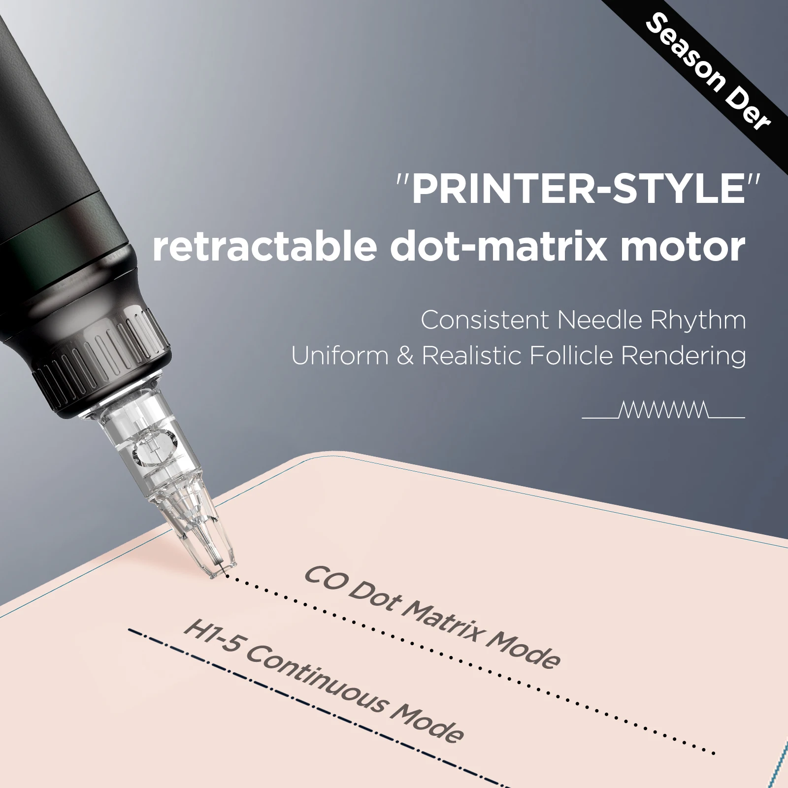 SMP Pulse Machine – Printer-Style Follicle Rendering Technology | Painless Scalp Micropigmentation & PMU Kit for Hair Tattoo