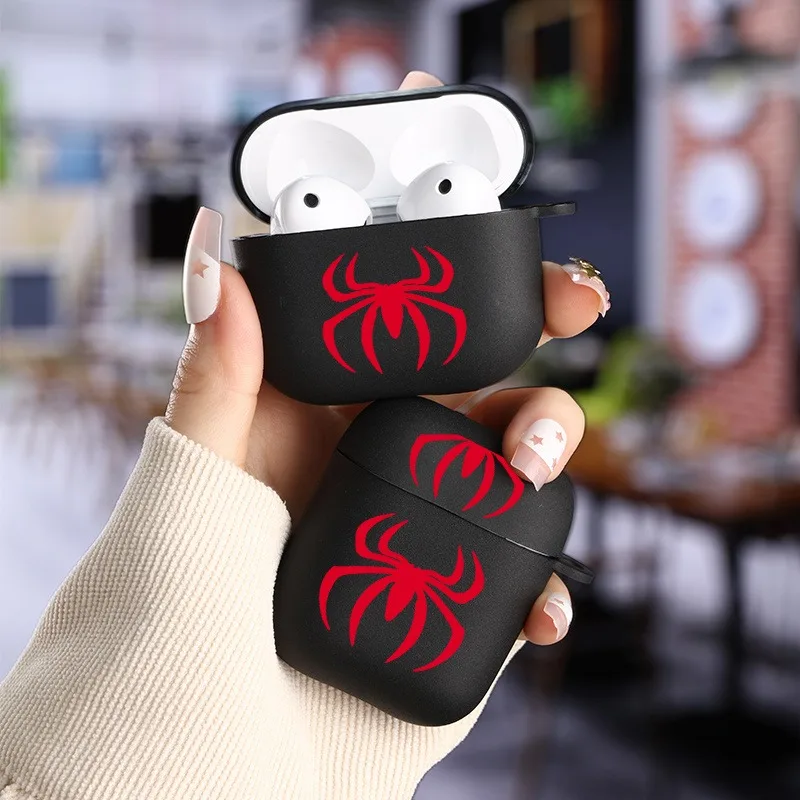 

Wireless Bluetooth Earphone Cover for AirPods 1 2 3 4 Pro 2nd Generation Case Gift for Friends Red Spider Case Man