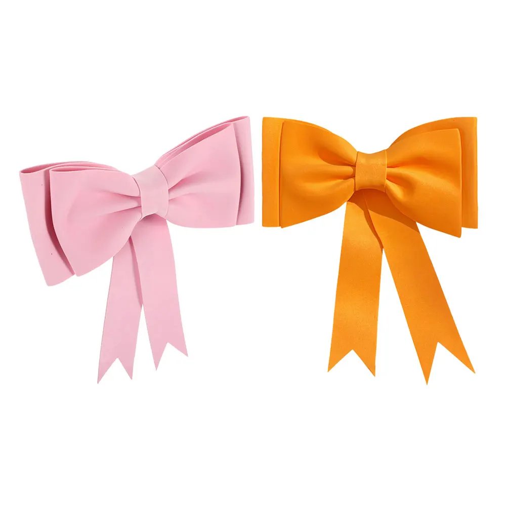 

2 PCS Car Ornaments Interior Decoration Decorations for Wedding Hanging Accessories Bumper Bow