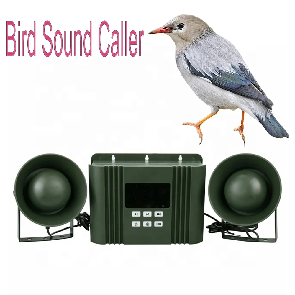 Birdstop Voice Bird Repeller Bird Scary Voice Machine with Anti-sand 2x50W Loud Speakers 182 Bird Sounds Animal Decoy Mp3 Player