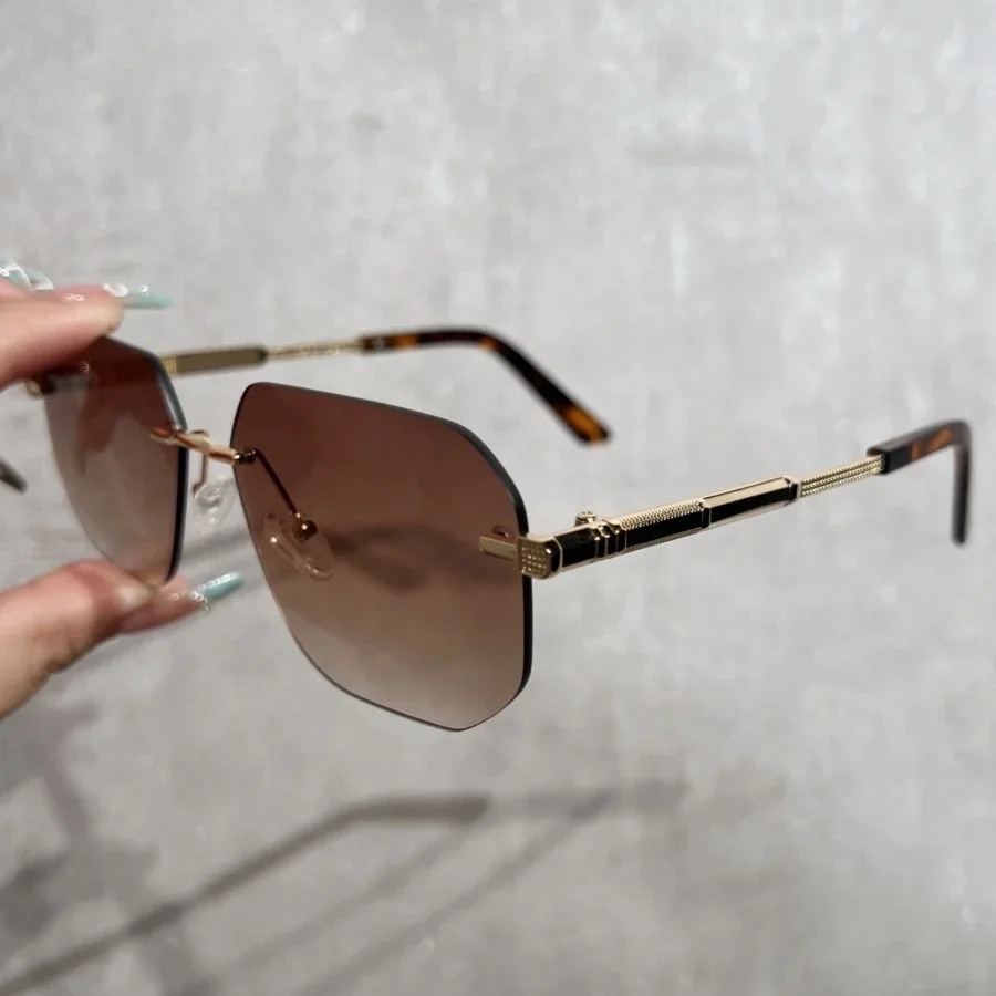 1 قطعة نظارات الموضة للجنسين الجديدة عالية الجودة قطع الحافة مربع العصرية الرجعية تنوعا هدية عيد الجمعة السوداء اليومية حفلة Gatheri