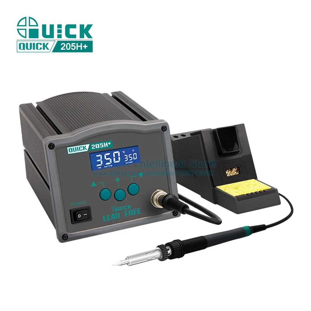 محطات لحام سريعة 205H + مكواة لحام كهربائية عالية التردد محطة لحام شاشة ديجيتال ذكية خالية من الرصاص #2