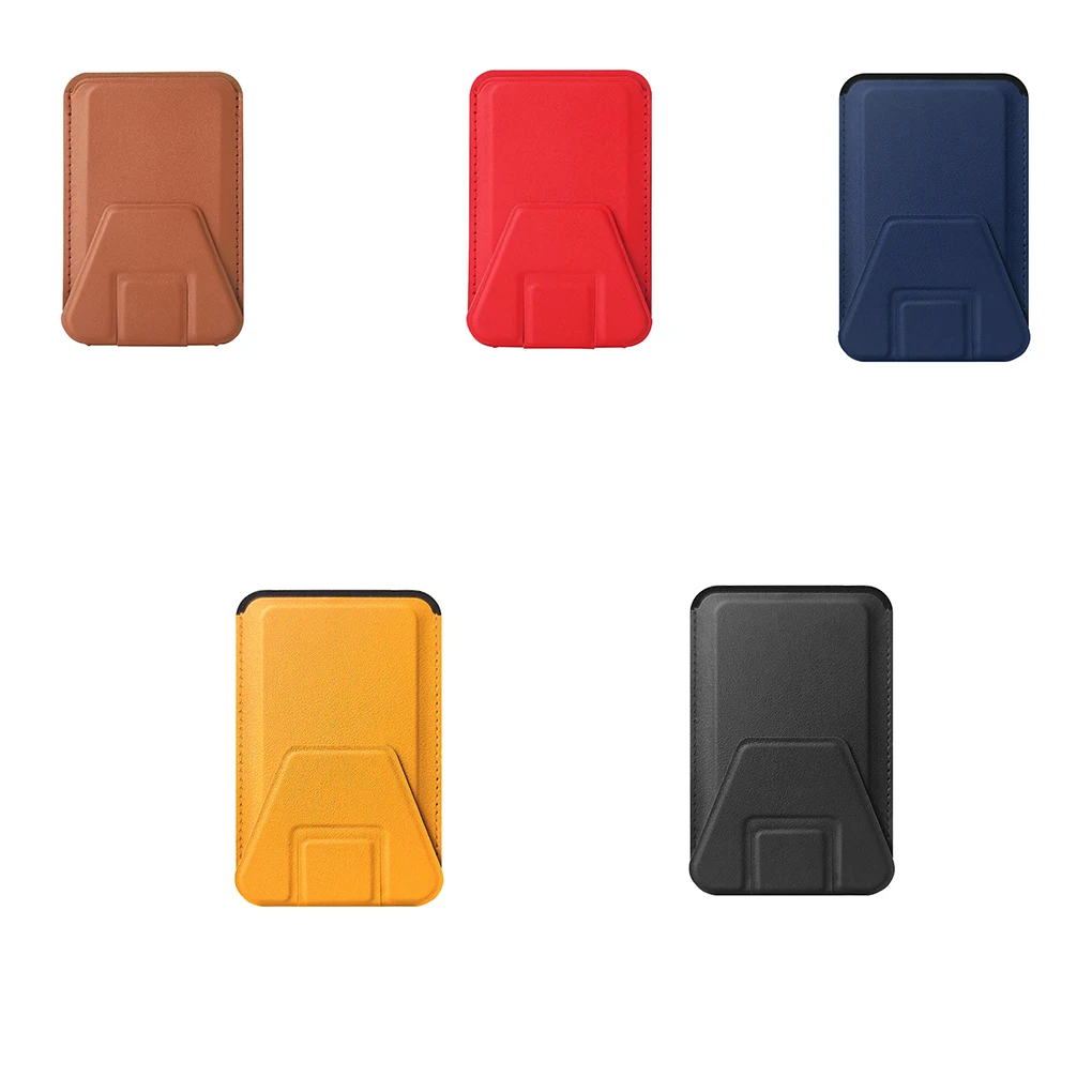 

Attachable Phone Holder Table Cellphone Stand Hands-free Smartphone Case Cover Reusable Foldable Bracket Pouch Brown