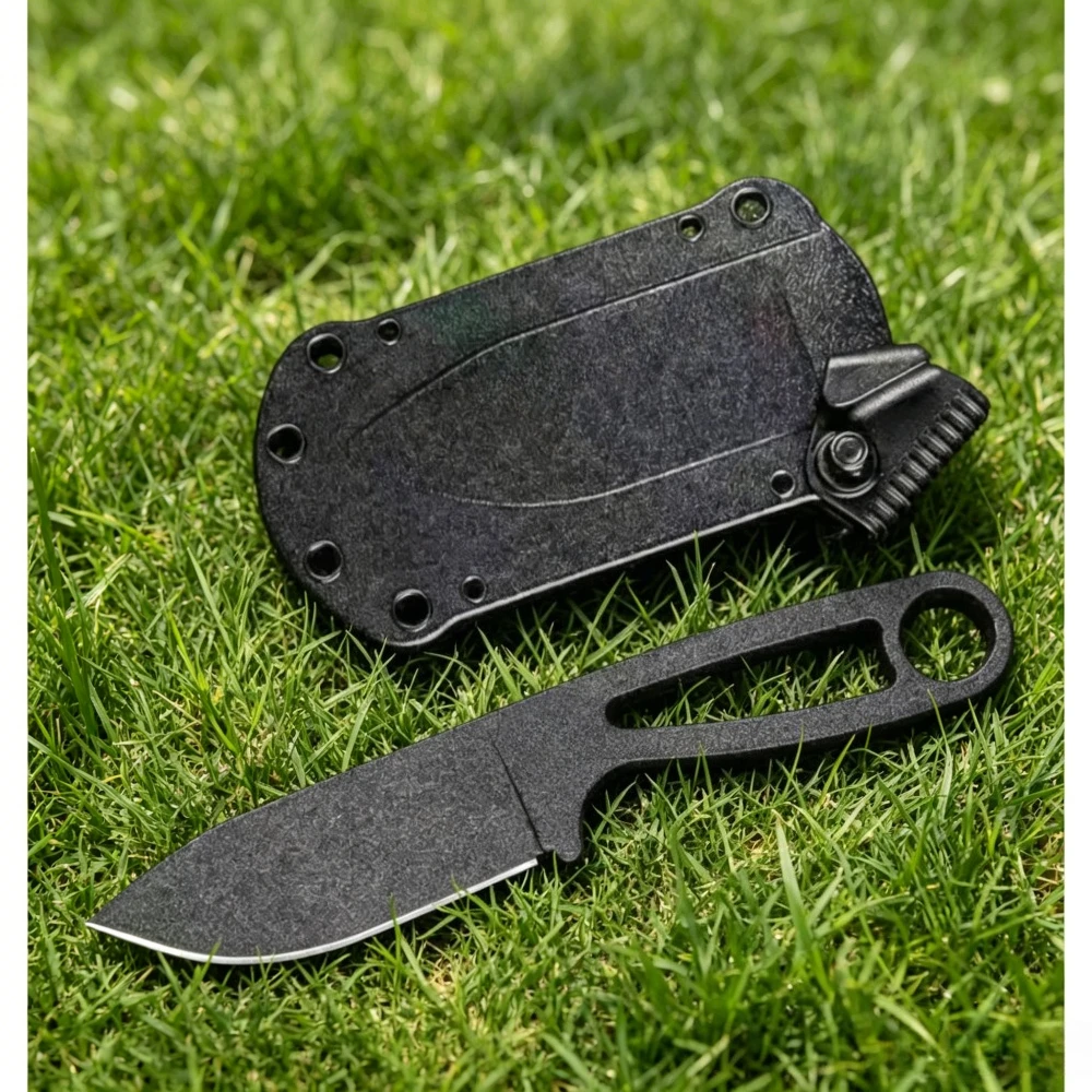 

BK14 Full Steel Neck Fixed Blade Knife EDC Jungle Pocket Knife for Camping Collectors Mens Gift Cutting Tool