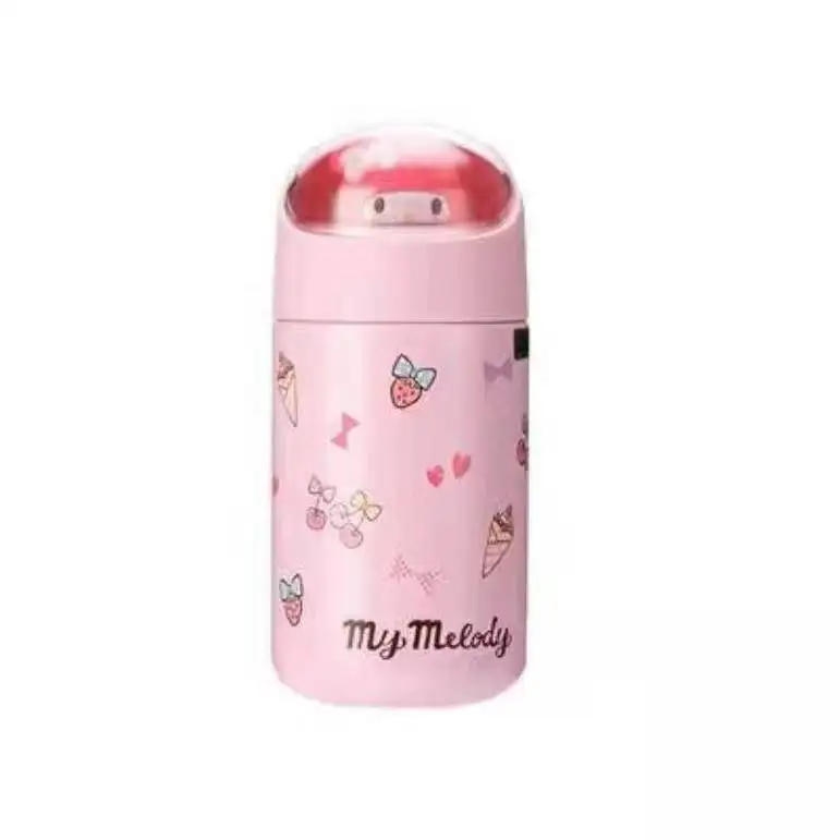 Cute Cartoon High-value Sanrio Landscape Figurine Stainless Steel Portable Water Bottle with Cinnamoroll for Men and Women