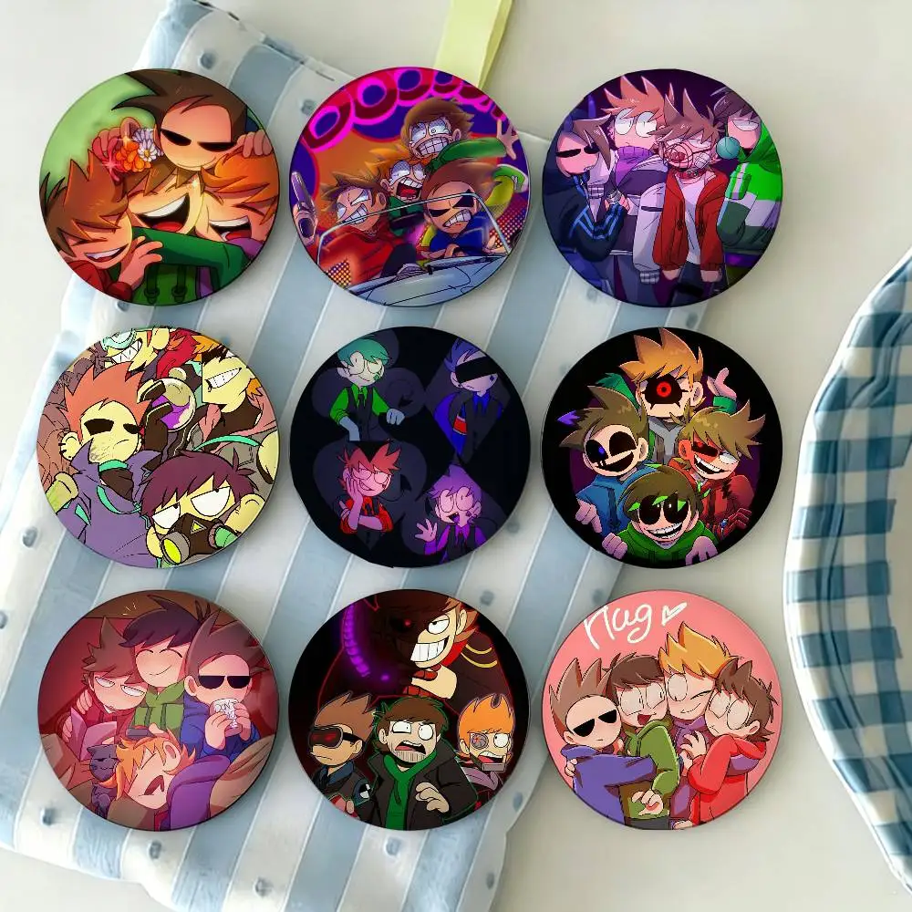 

TOM & EDD & MATT &TORD Button Pins Backpack Clothing Decor Brooch Badge Jewelry Gifts for Kids