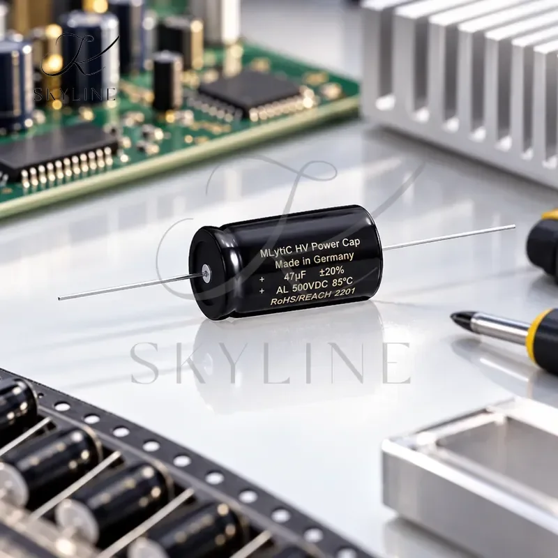 For Mundorf MLytic HV Power Capacitor 500V 10uf 22uf 33uf 47uf 100uf Audio Capacitor