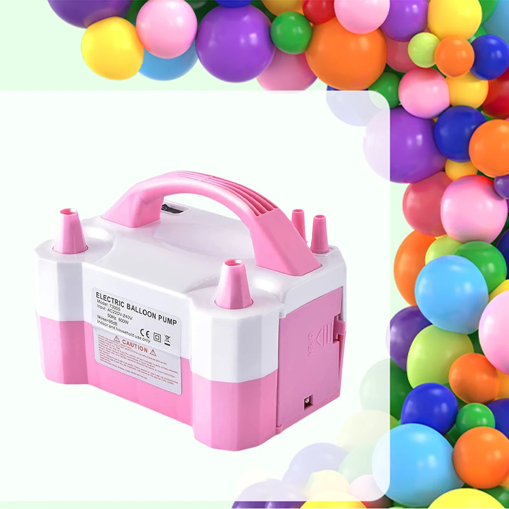 

Electric Balloon Pump High Voltage Double-Hole AC Portable US-Plug EU-Plug Air Balloon Inflator Wedding Birthday Party Supplies