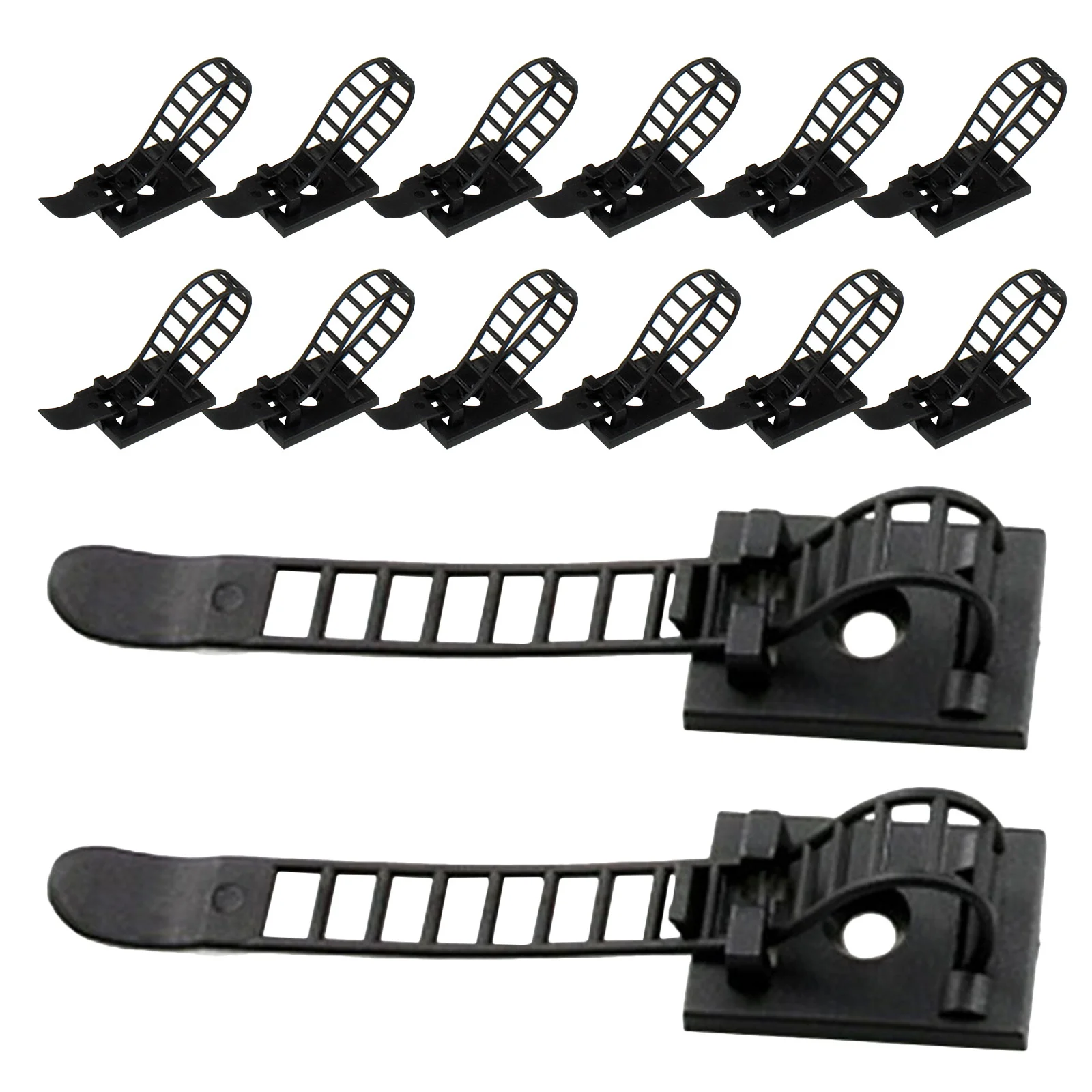 

30Pcs Reusable Cable Ties Self-Adhesive Cord Clips Adjustable Wire Organizer for Electronics Data Cable Storage Management