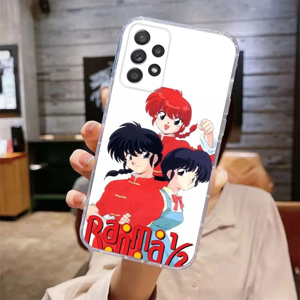Manga Ranma 12 Phone Case For Samsung Galaxy A71,70,52,51,40,31,A50,30S,21S,Note20ultra Transparent Cover