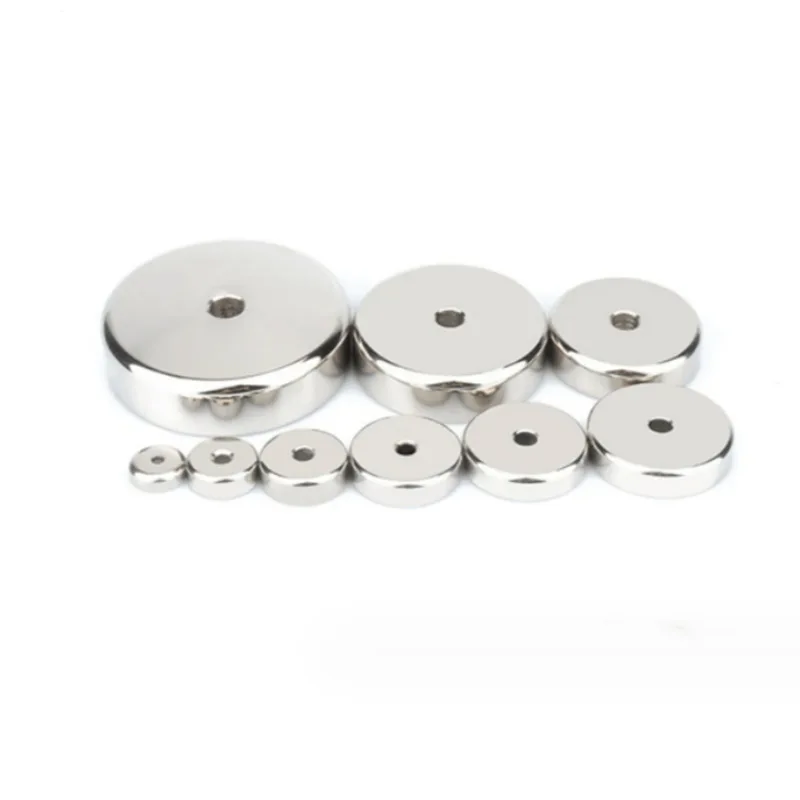 A16-42mm N52 Permanent Magnetic Imanes Disc Rare Earth Fridge Magnets Neodymium Magnets Countersunk Round Super Powerful Strong