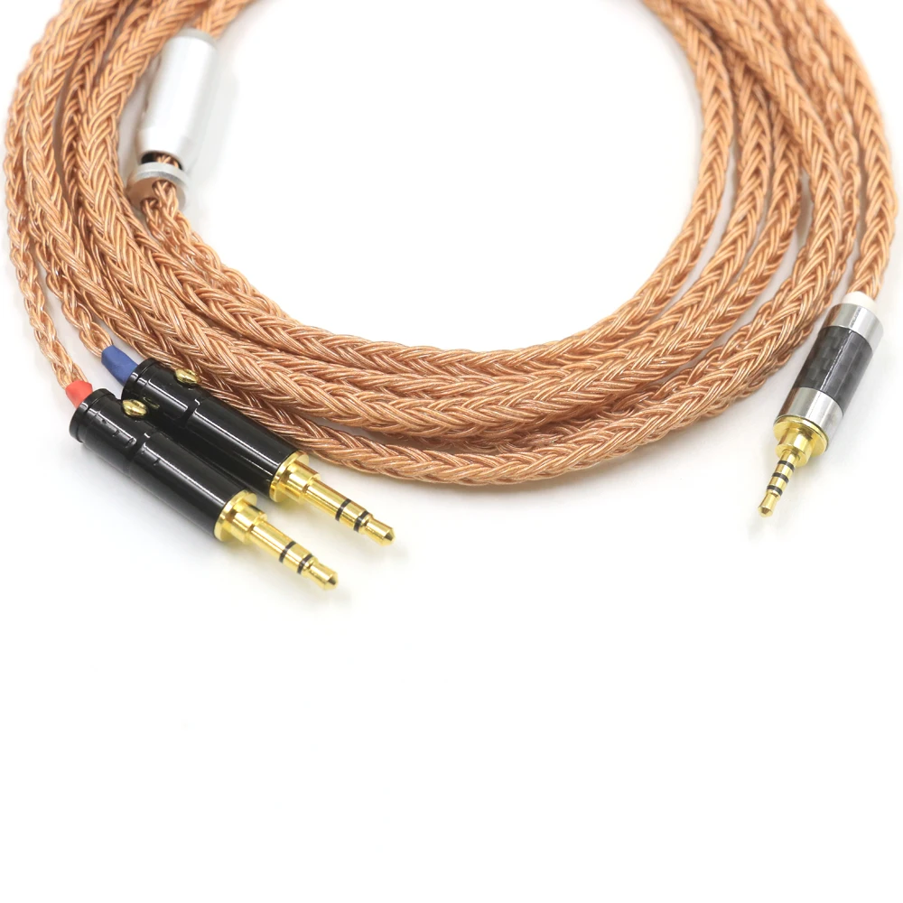 2.5 4.4mm 4 pin Xlr 16 rdzeni słuchawki kabel do słuchawek dla 3.5 Hifiman Ananda sundara HE1000se HE6se he400 Z7M2