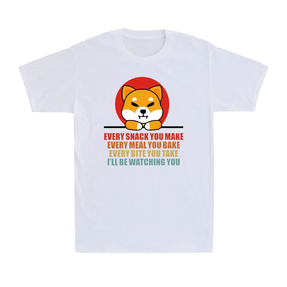 

Shiba Inu Shirt Every Bite You Take Funny Dog Lovers Gift Men's T-Shirt Black