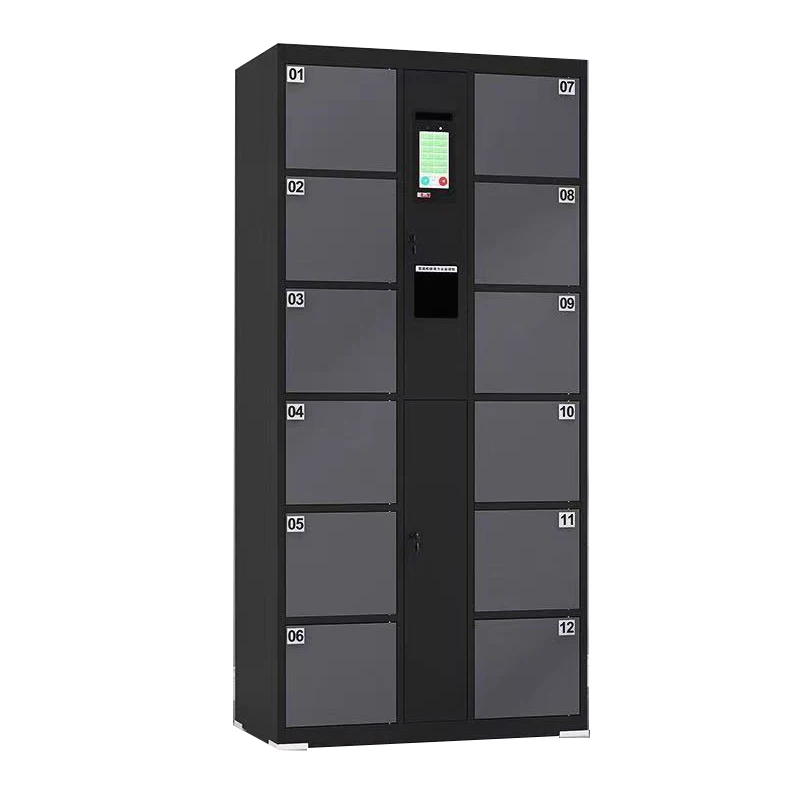 #hu High Quality Supermarket Eco Friendly 7-inch Screen Touchscreen Facial Recognition System Self-service Smart Storage Lockers