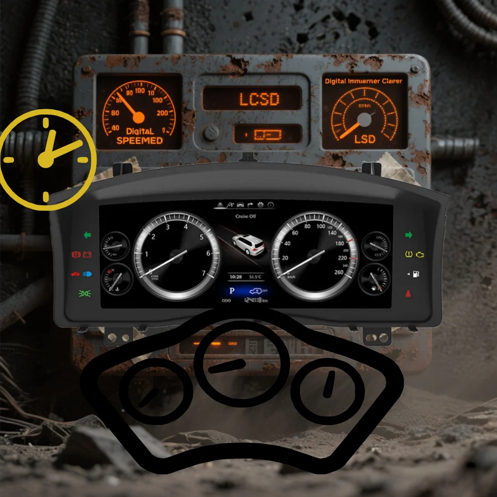 

Автомобильный цифровой кластерный прибор для Lexus LX570 2007-2015, автоматический спидометр, ЖК-дисплей, приборная панель, виртуальный кабин, новое обновление