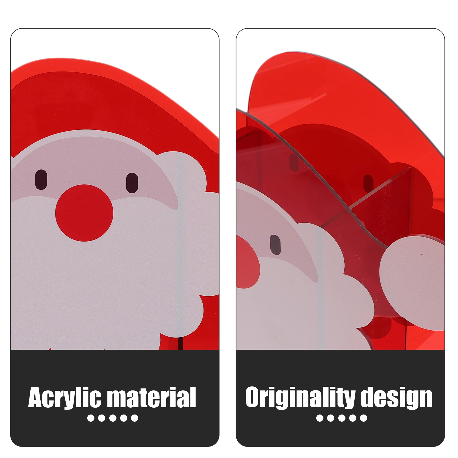 

Christmas Flower Vase Acrylic Retro Plant Pot For Small Plants Succulents Desktop Decoration Xmas Candy Container Party